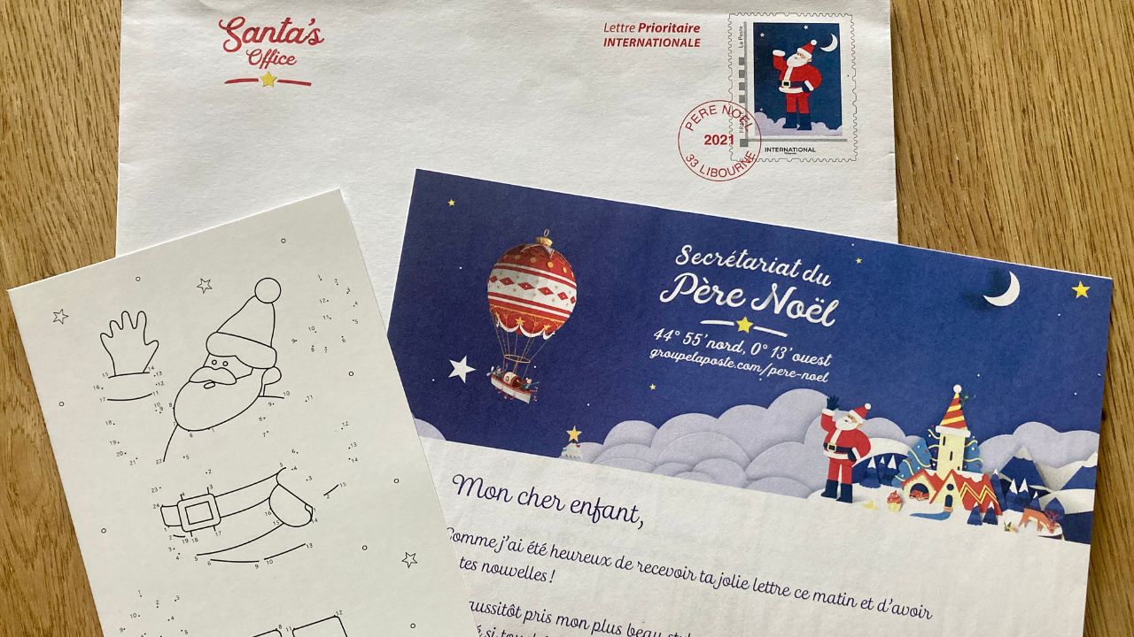 2021年に届いたサンタからの手紙
